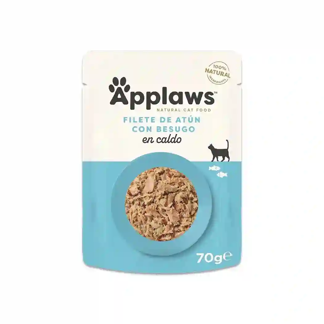 APPLAWS SOBRE GATO FILETES DE ATUN CON BESUGO 70G