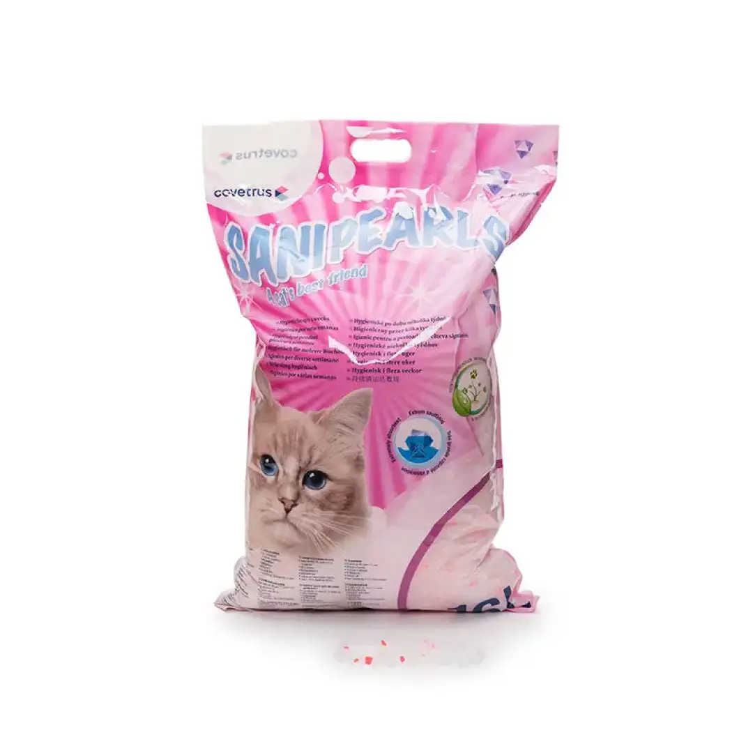 ARENA PARA GATO DE SILICE ROSA SANIPEARL COVETRUS - Imagen 2