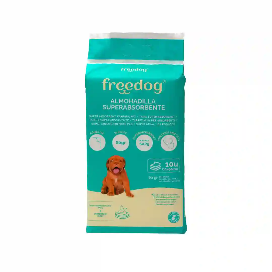 FREEDOG EMPAPADOR SUPER ABSORBENTE 60 X 90 (10 UNIDADES)