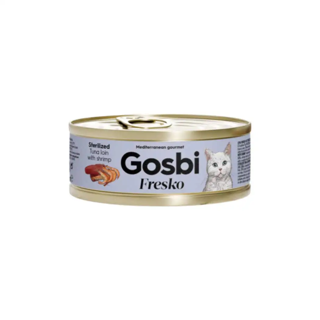 Gosbi Fresko Cat Sterilized Tuna Loin with Shrimp 70 g