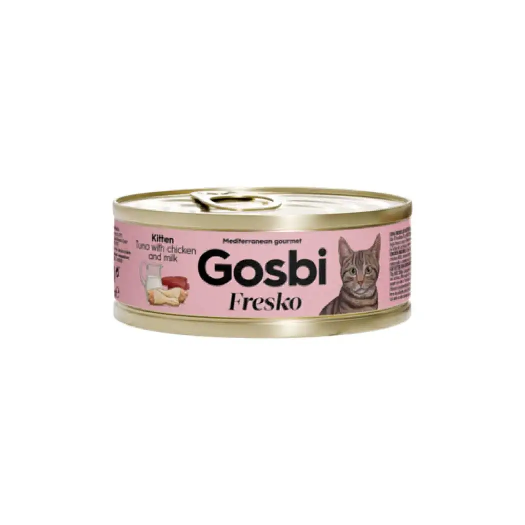 Gosbi Fresko Cat Kitten Tuna with Chicken and Milk 70g