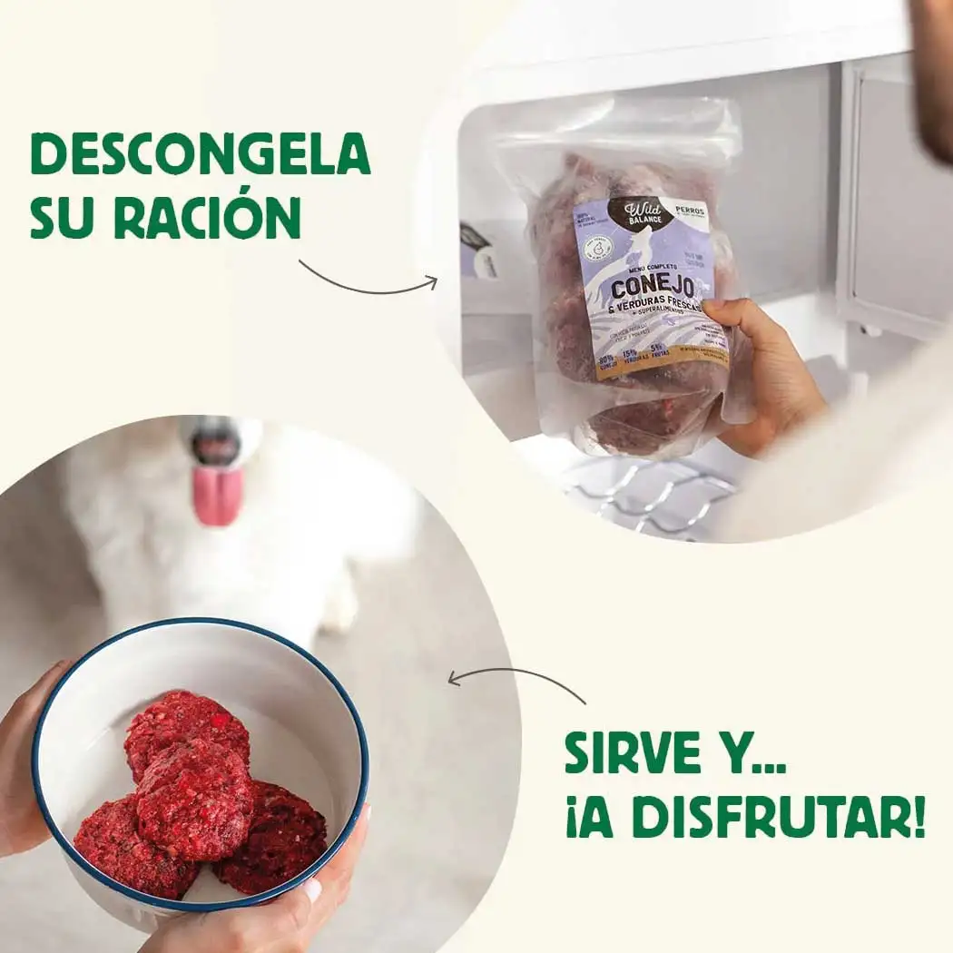 Menú BARF de Pollo con verduras frescas para perros - Imagen 5