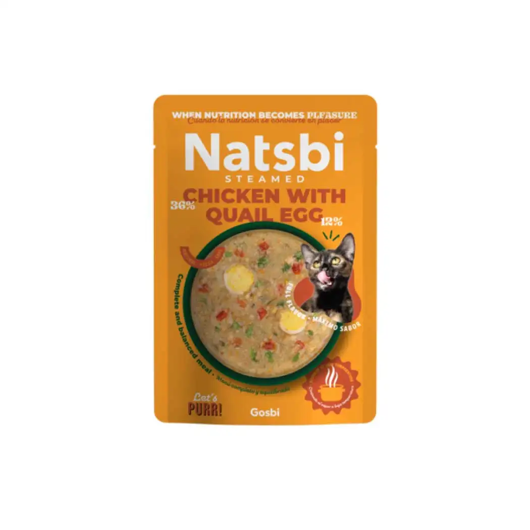 NATSBI STEAMED CAT CHICKEN WITH QUAIL EGG