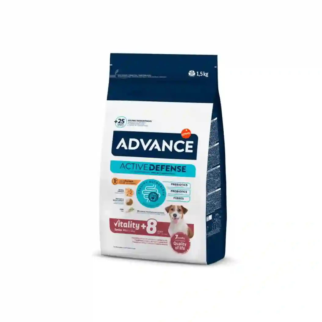 PIENSO ADVANCE VITALITY SENIOR MINI +8