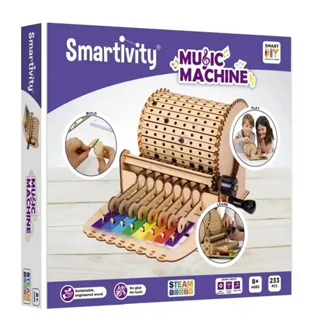 Construcción de Madera Caja de Música - Smartivity