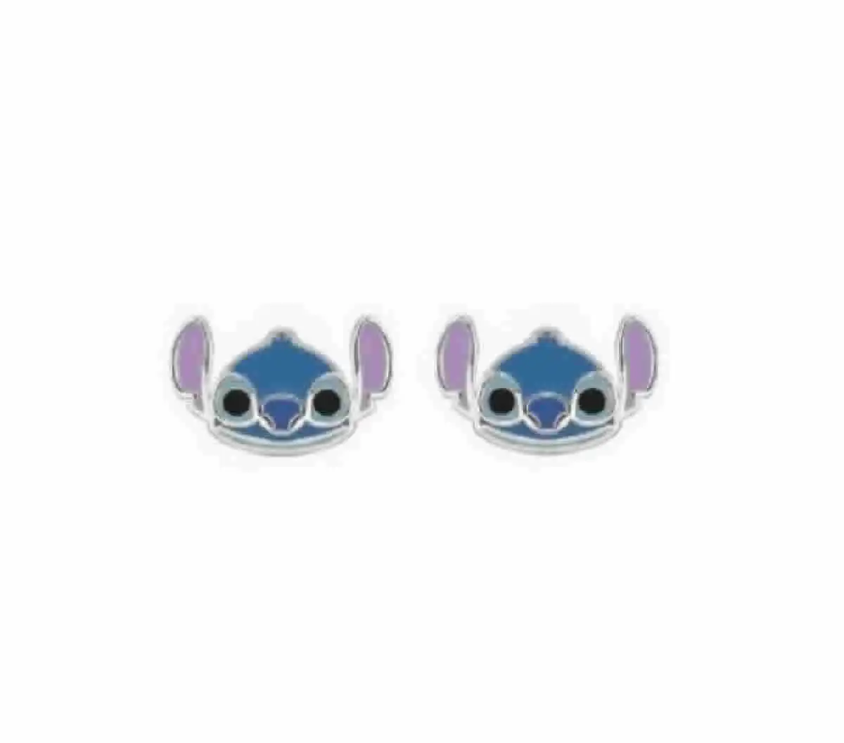 Disney Silver Earrings - Stitch Face