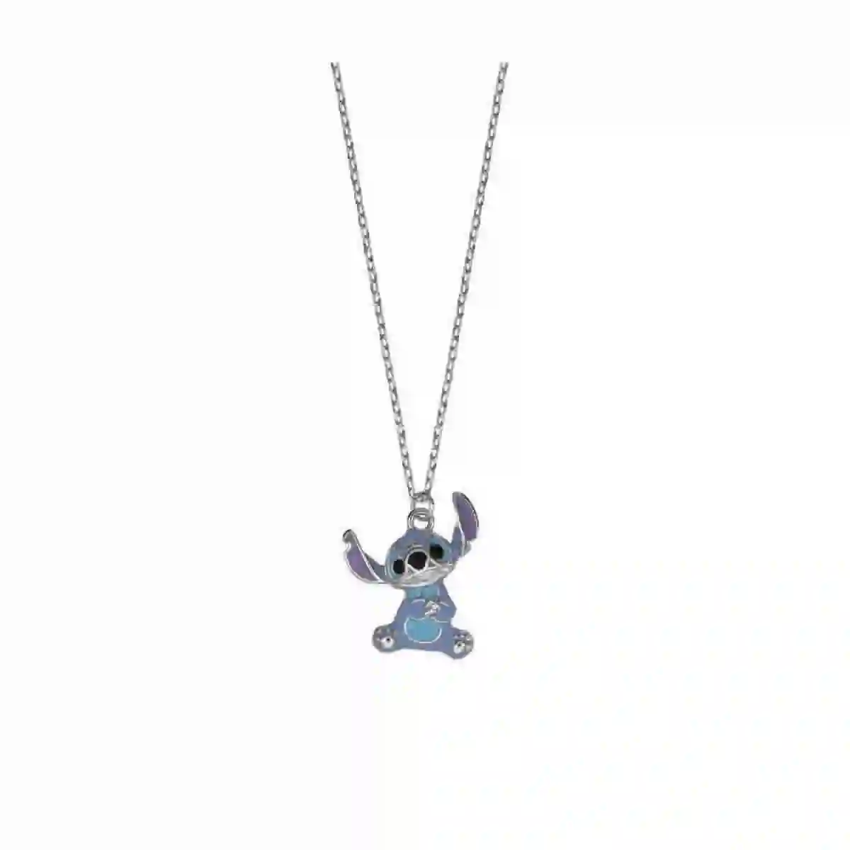 Disney Silver Gargantilla - Stitch smiling
