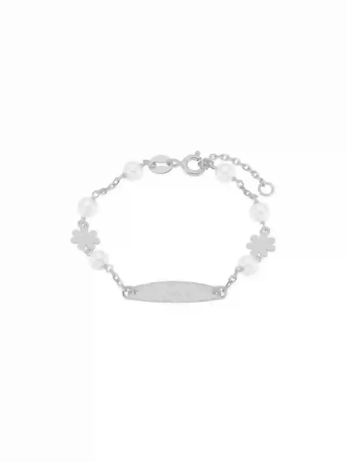 Silver Slave Flower and Pearls