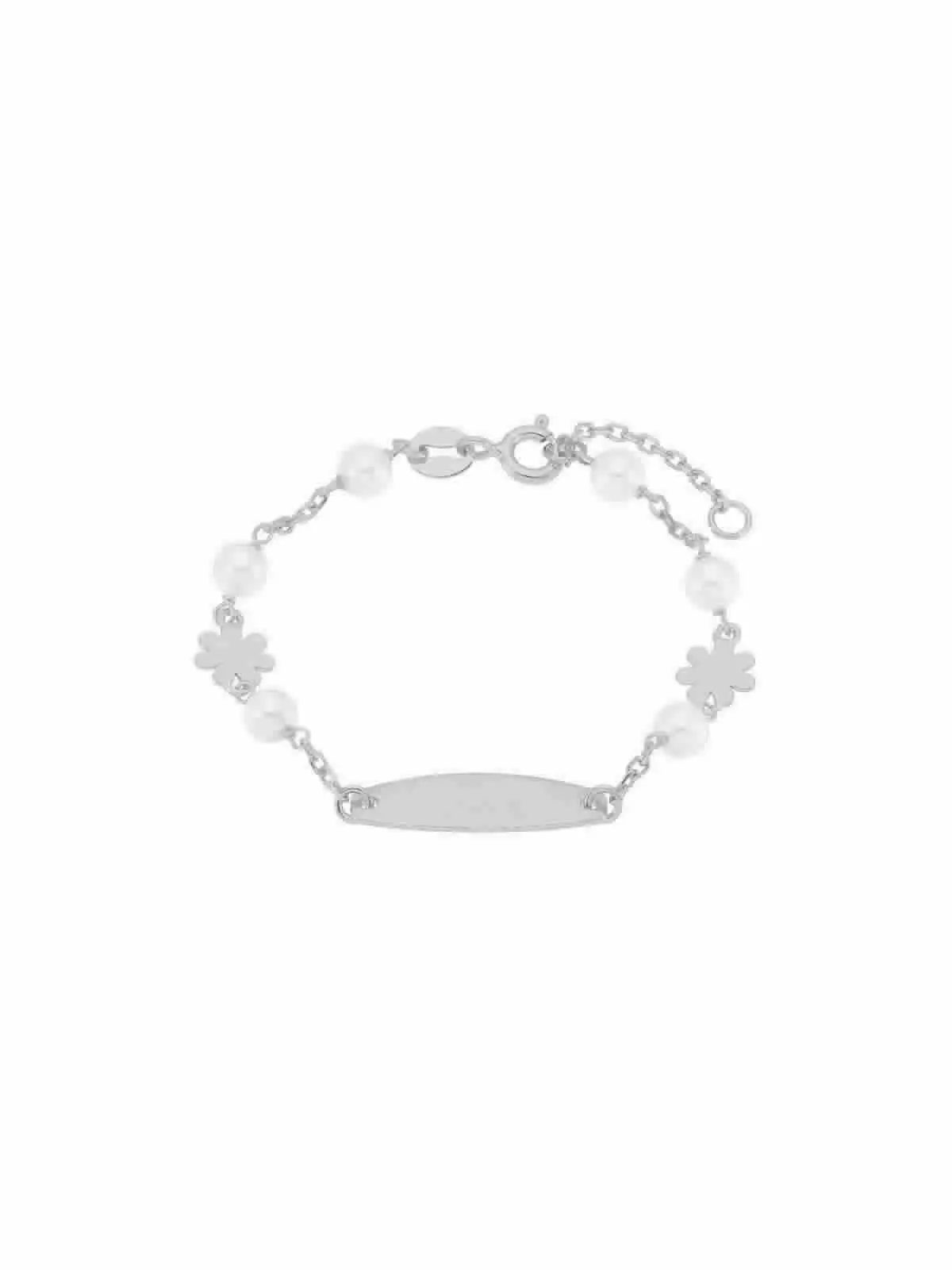 Silver Slave Flower and Pearls