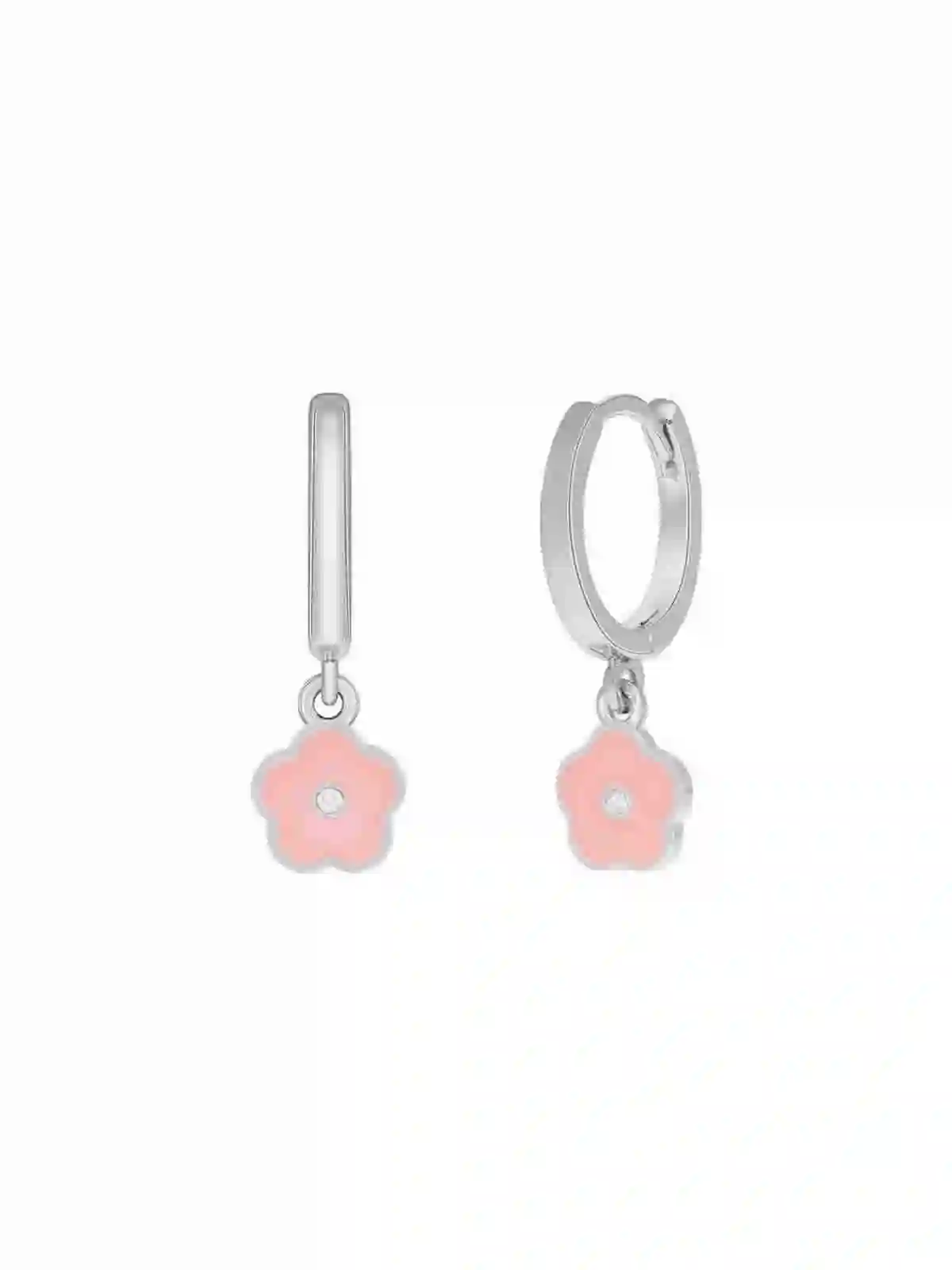 Silver Aro Pink Flower