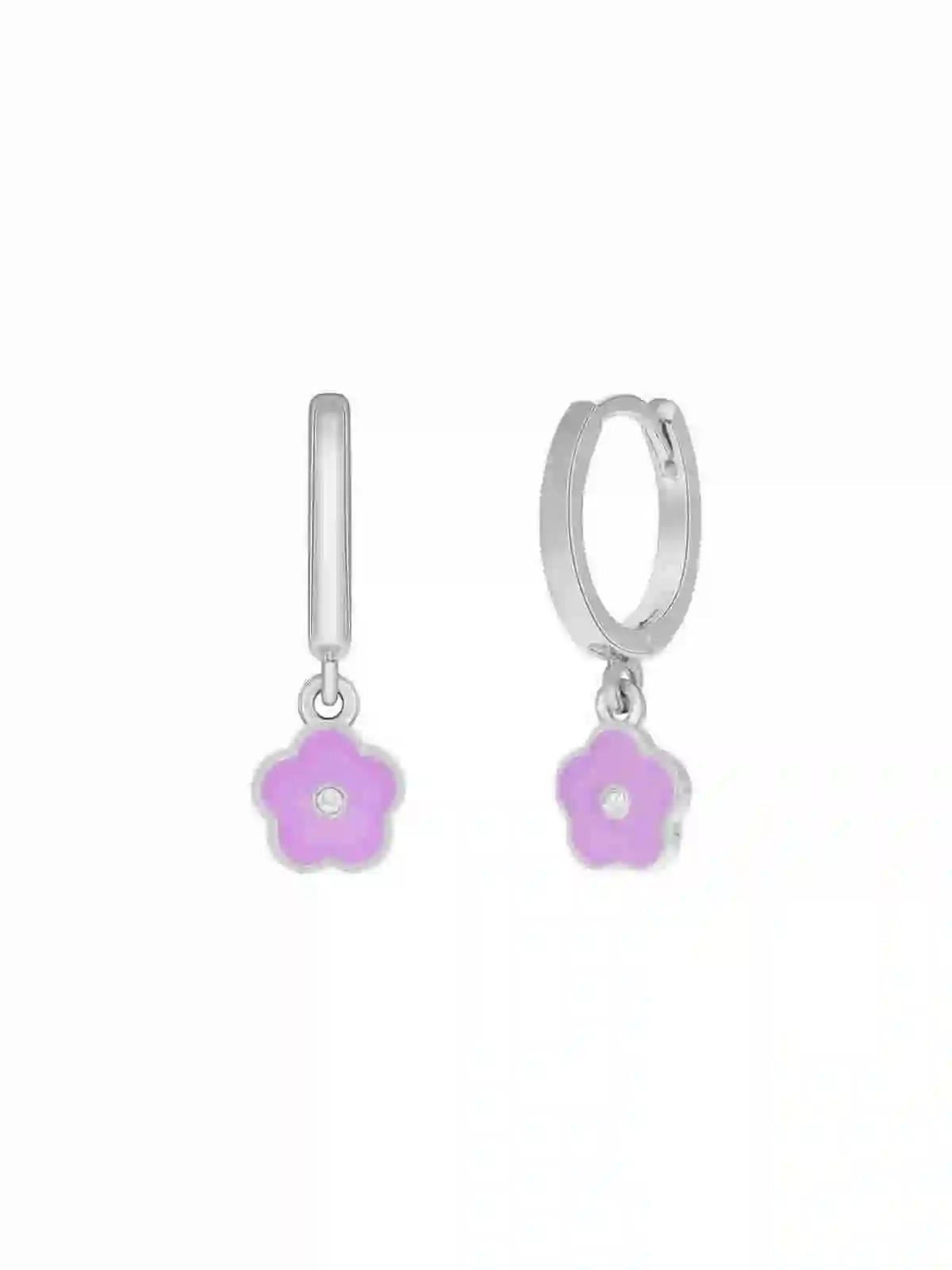 Silver Aro Flor Lila