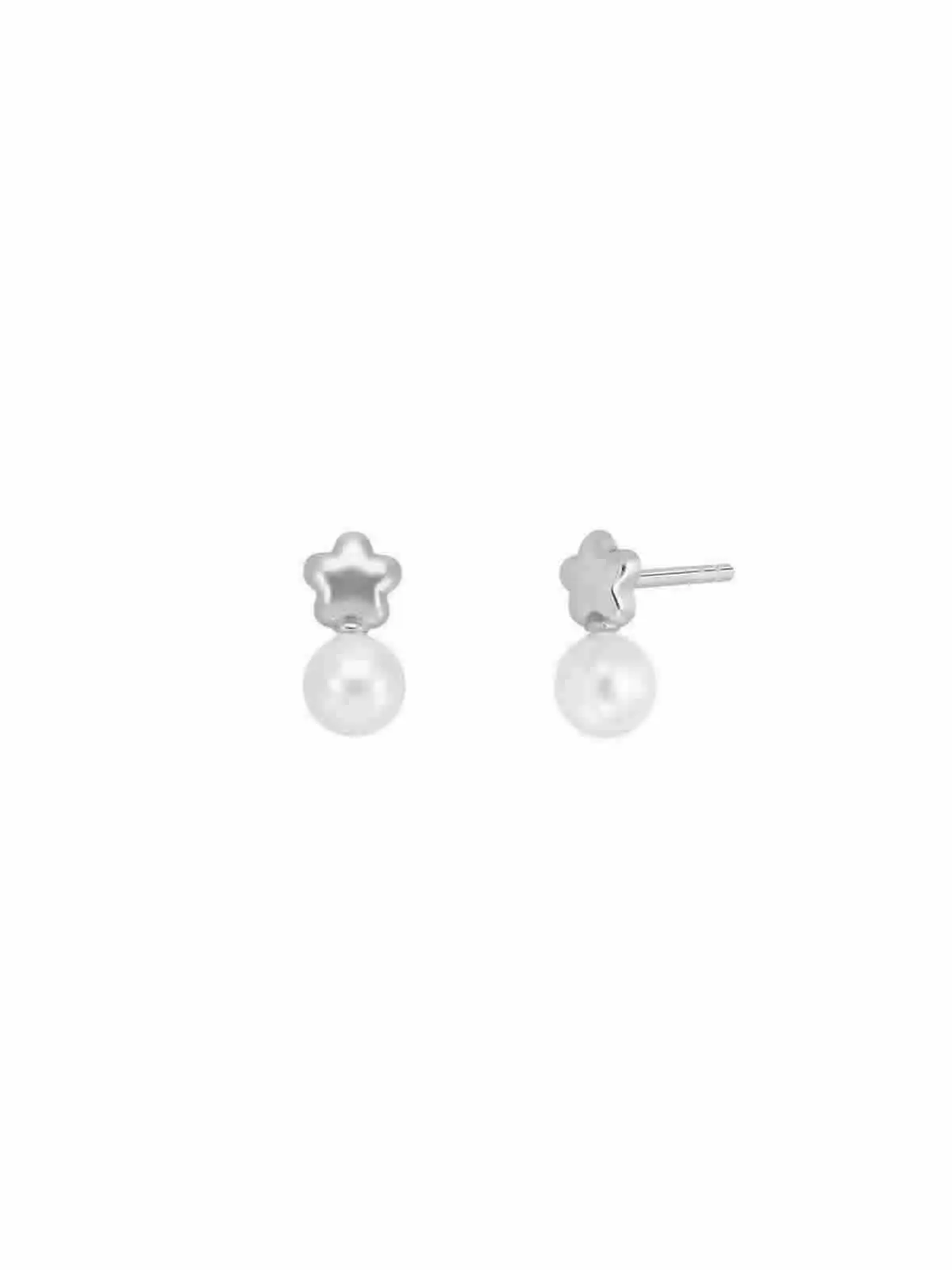 Silver Flor with Pearl