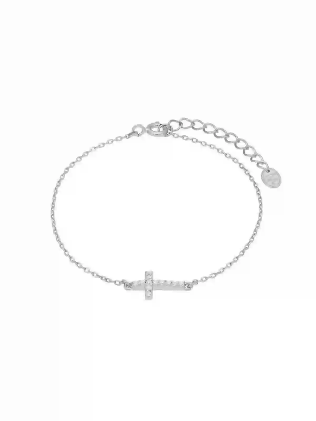 Cruz Silver Bracelet with Circums