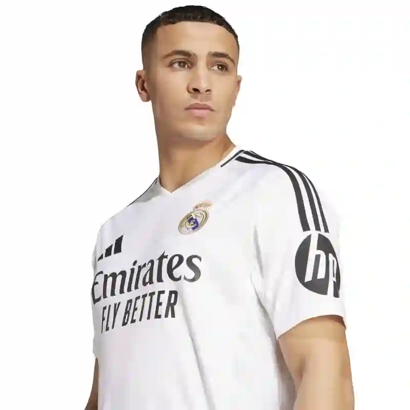 Real Madrid Home Jersey 2024-25 HP logo