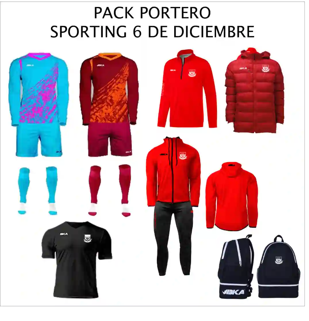 PACK PORTERO SPORTING 6 DE DICIEMBRE