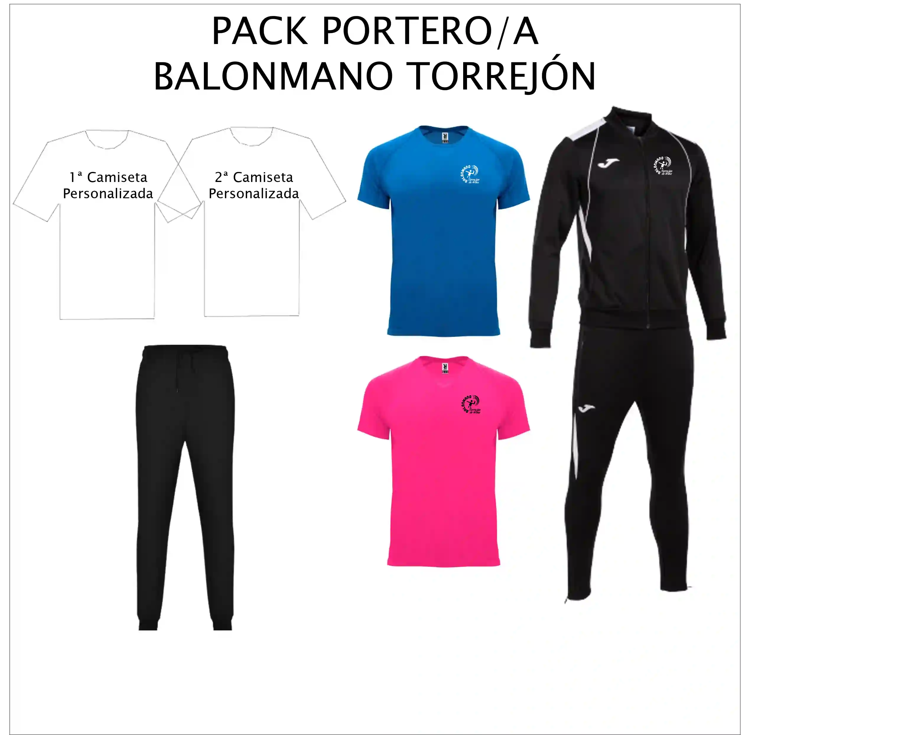 PACK OFICIAL PORTERO/A BALONMANO TORREJON