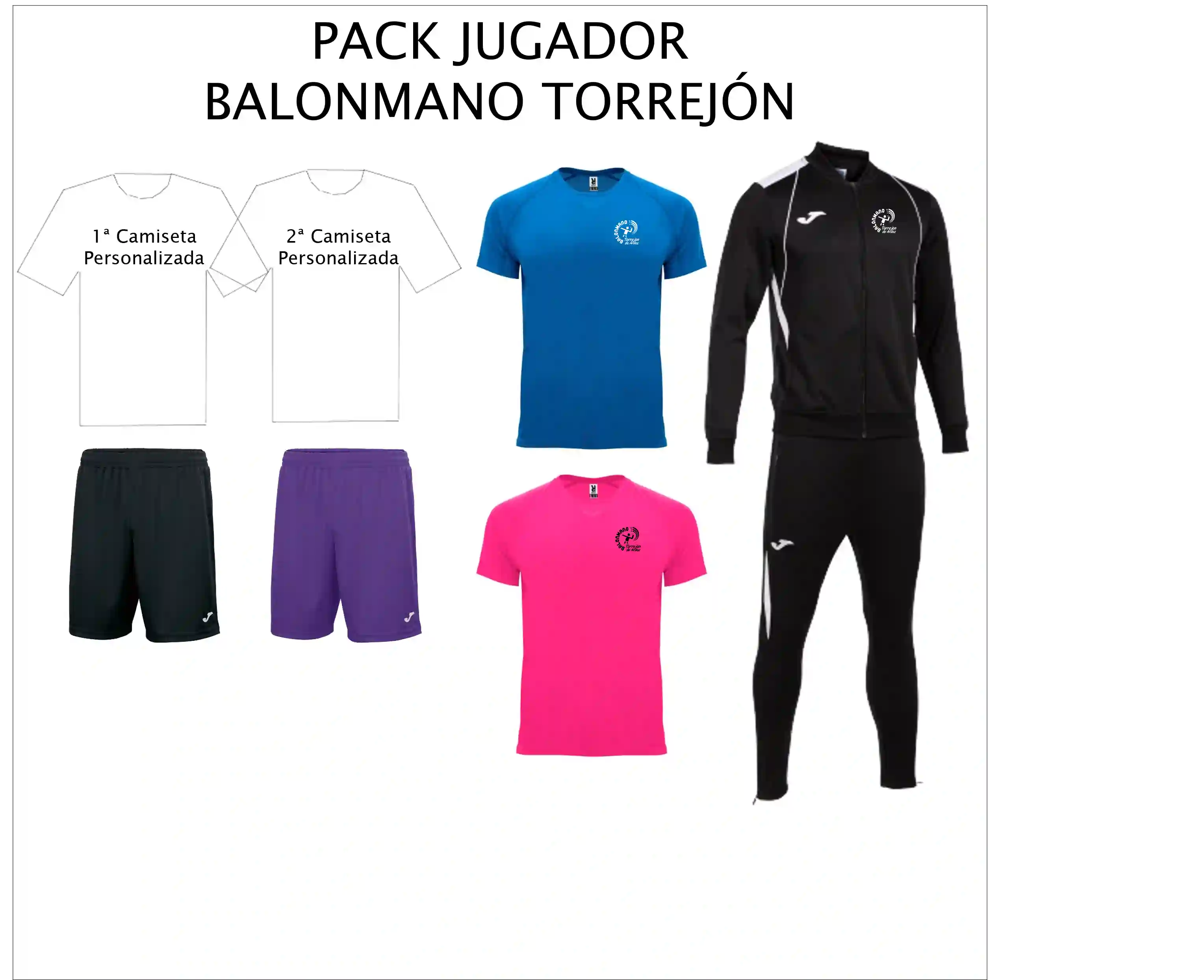 PACK OFICIAL JUGADOR BALONMANO TORREJON