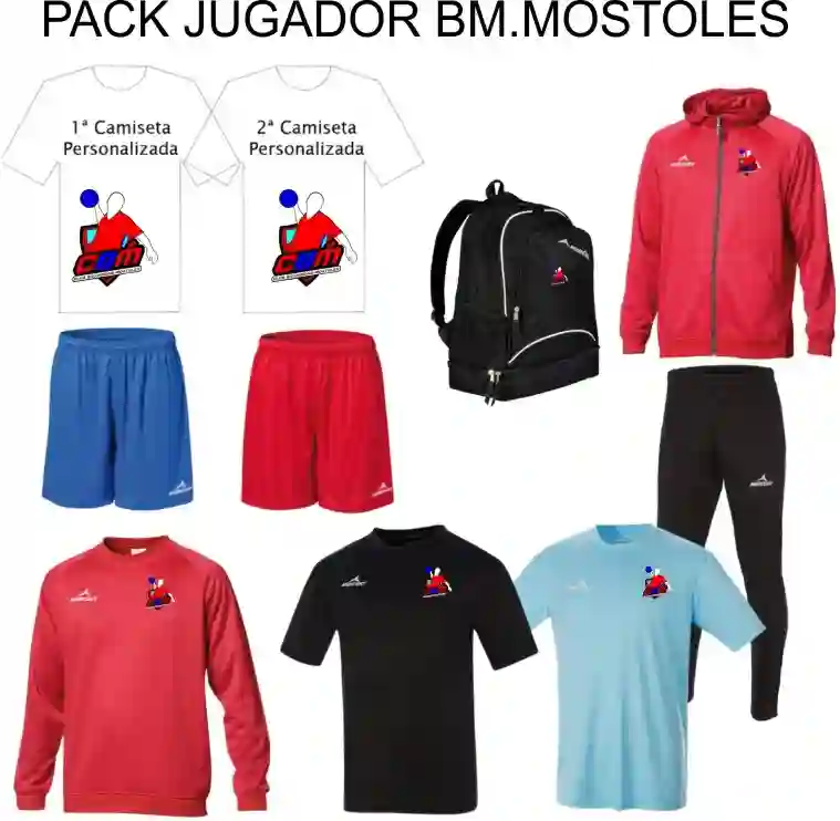PACK OFICIAL JUGADOR CB MOSTOLES
