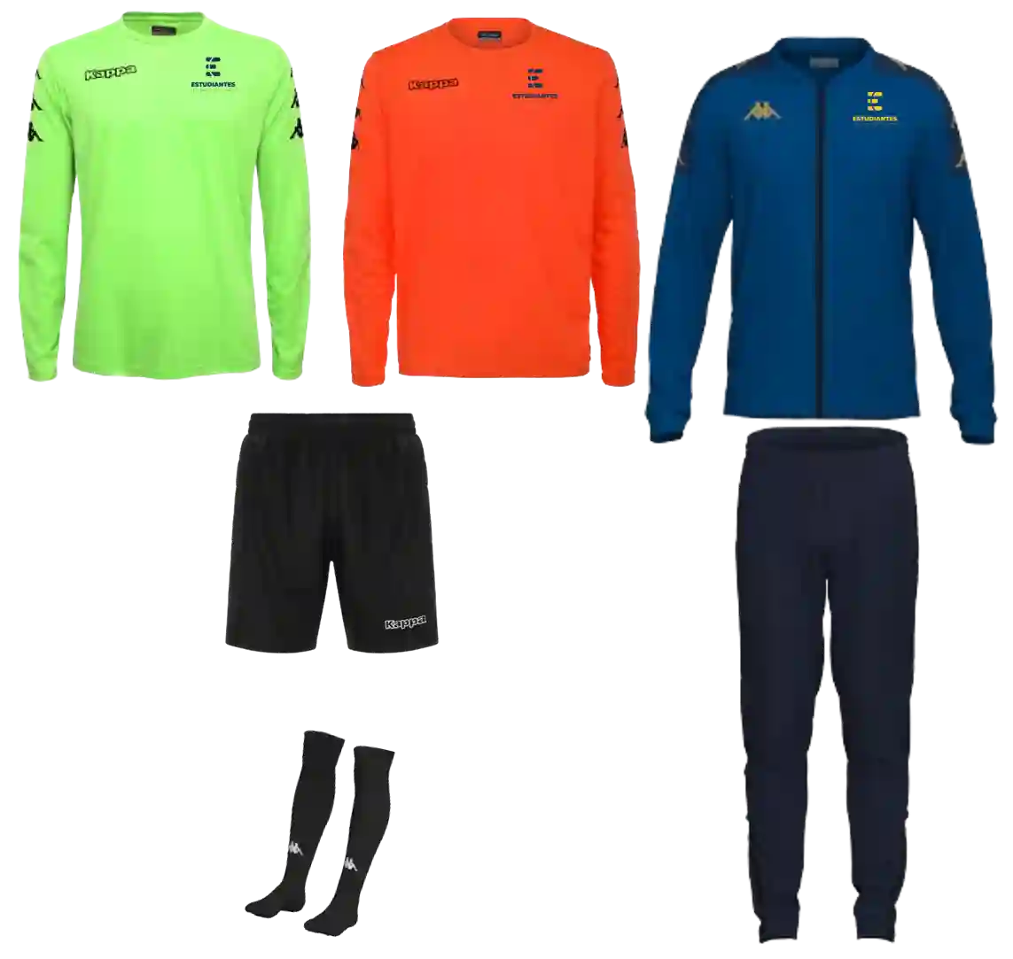 PACK PORTERO FÚTBOL COLEGIO ESTUDIANTES