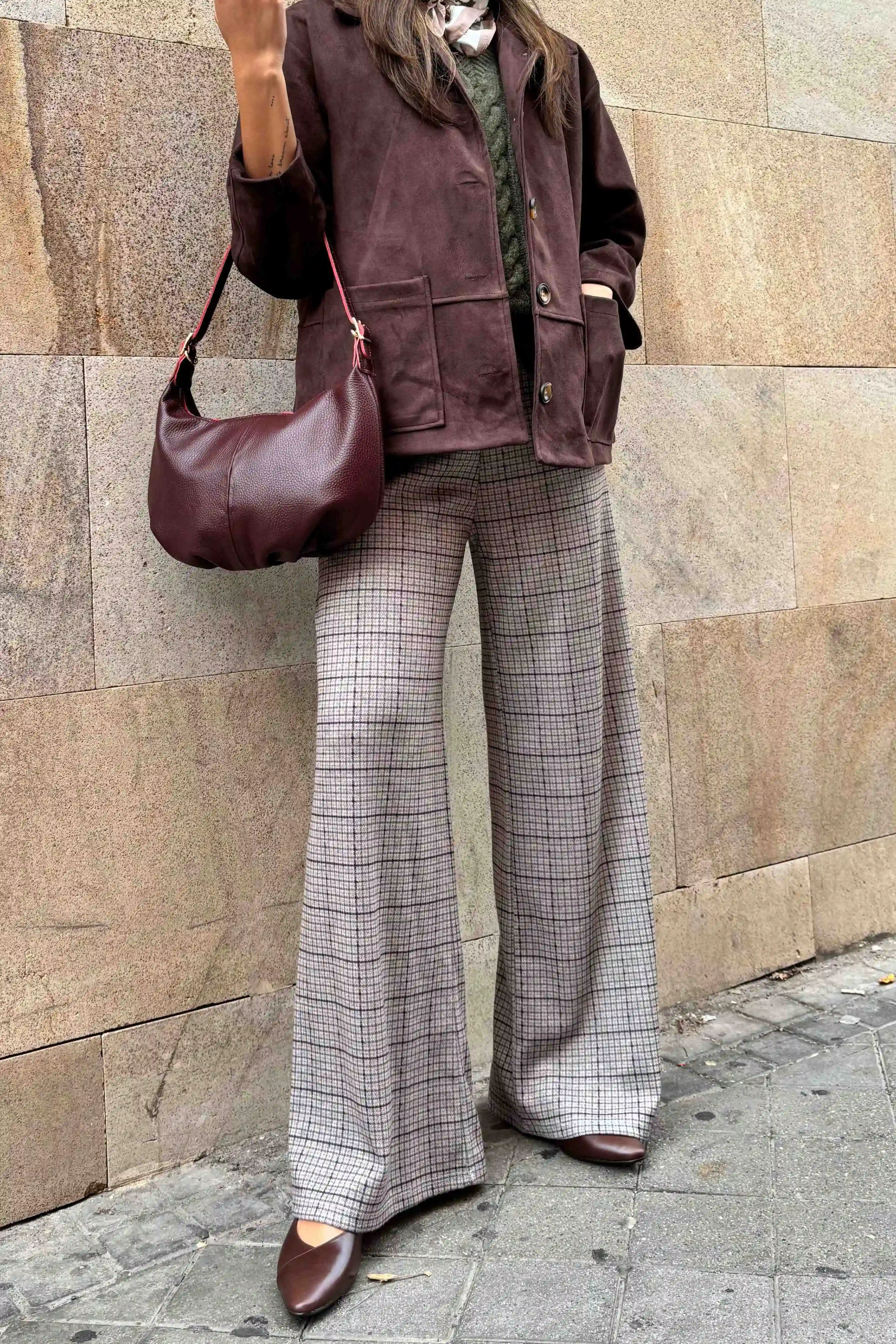 PANTALÓN CUADROS GRIS