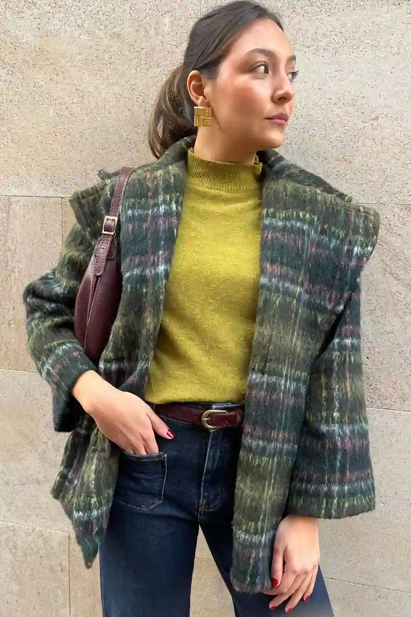 Short dark coat dark