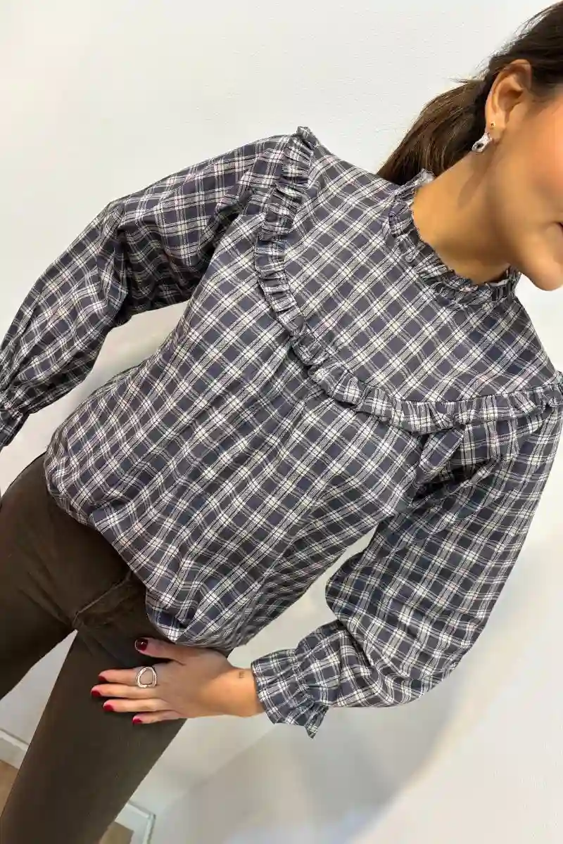 Blouse Detail Flying Cotton Chest