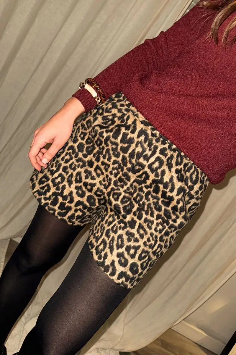 PANTALÓN CORTO ANIMAL PRINT