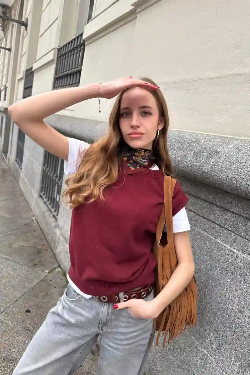 Bordeaux point vest