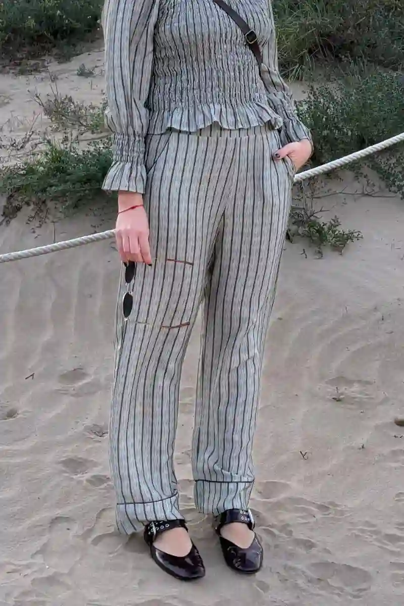 PANTALÓN RAYAS VERDES