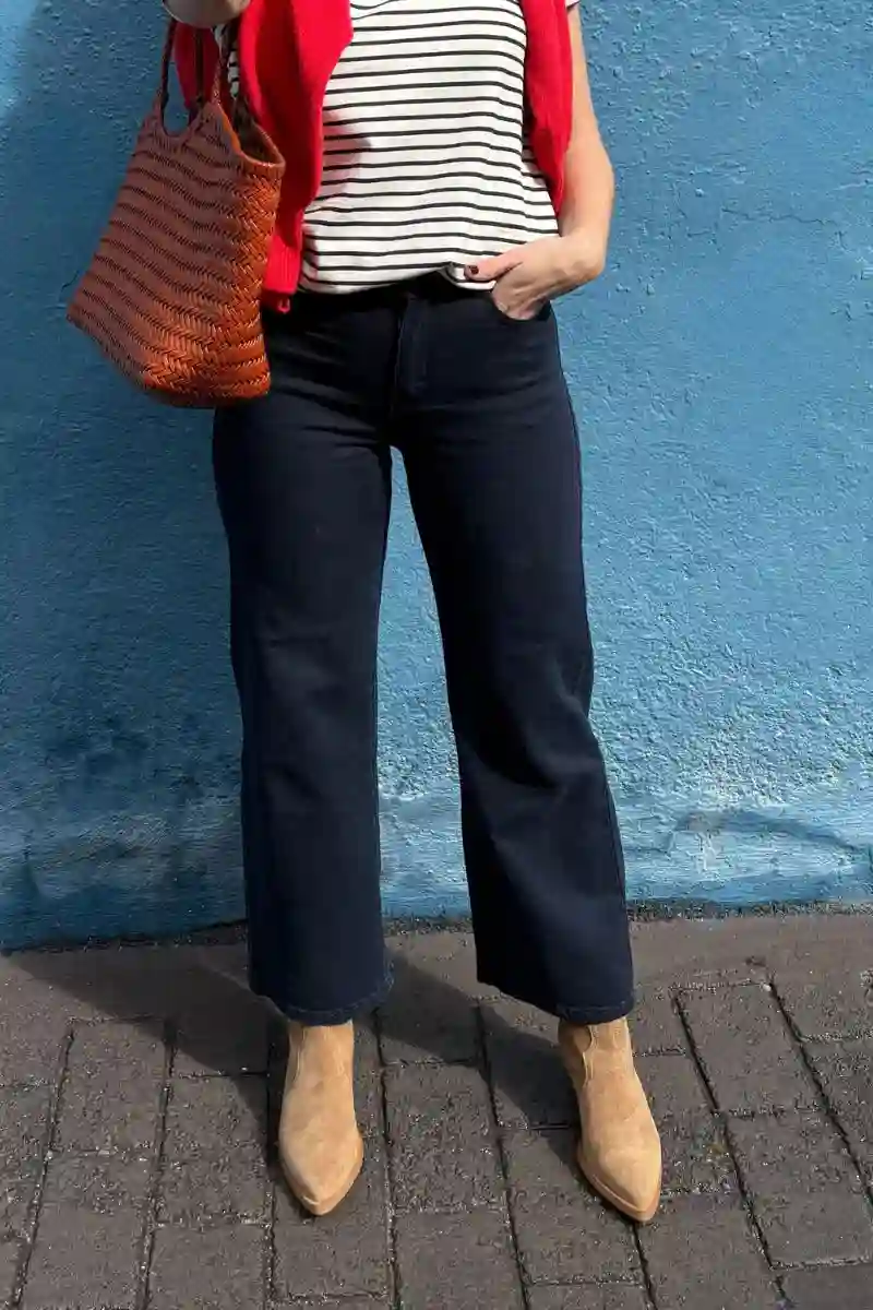 PANTALÓN LARGO RECTO AZUL MARINO