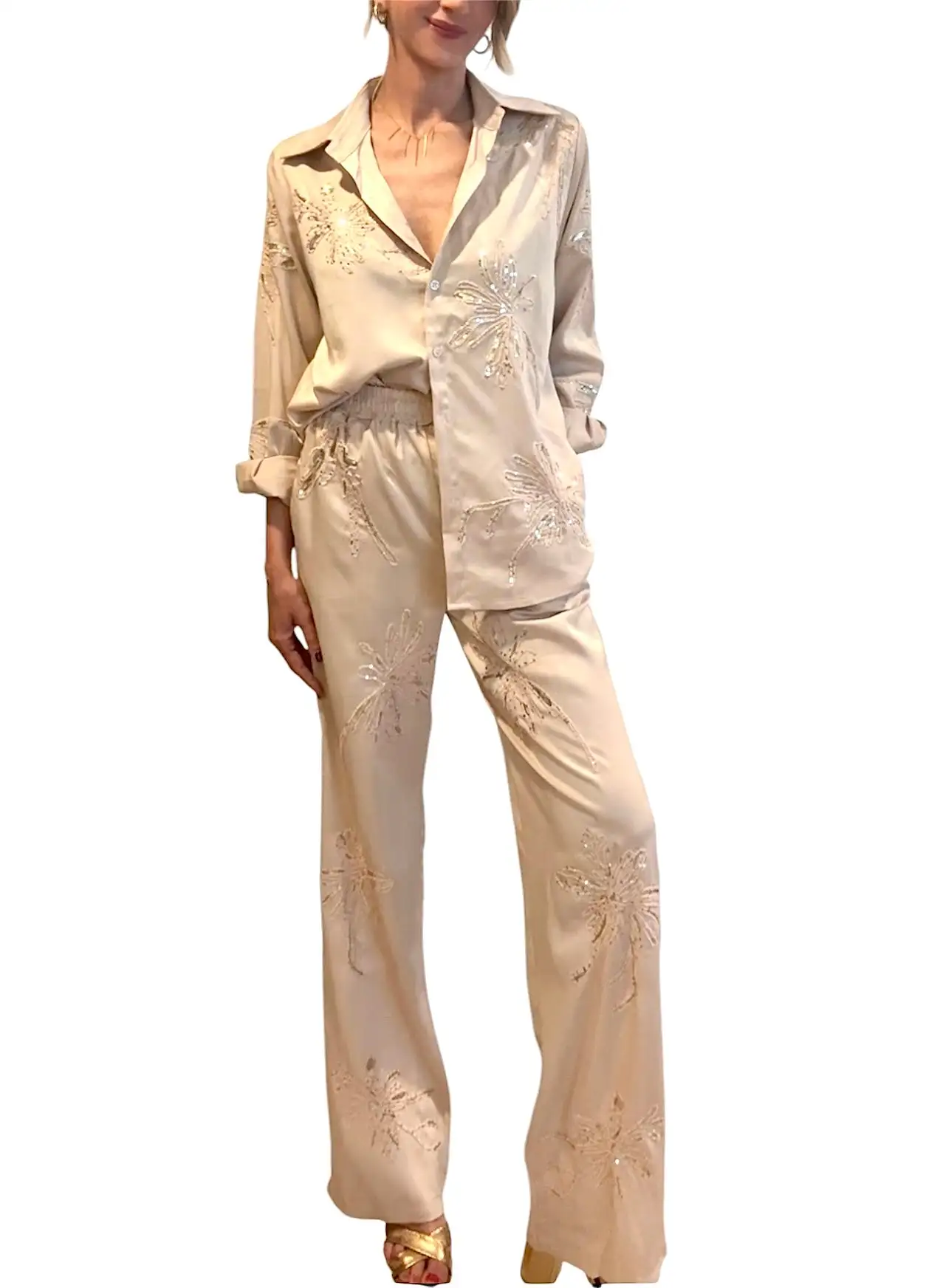 Conjunto Vanessa beige claro - Imagen 2