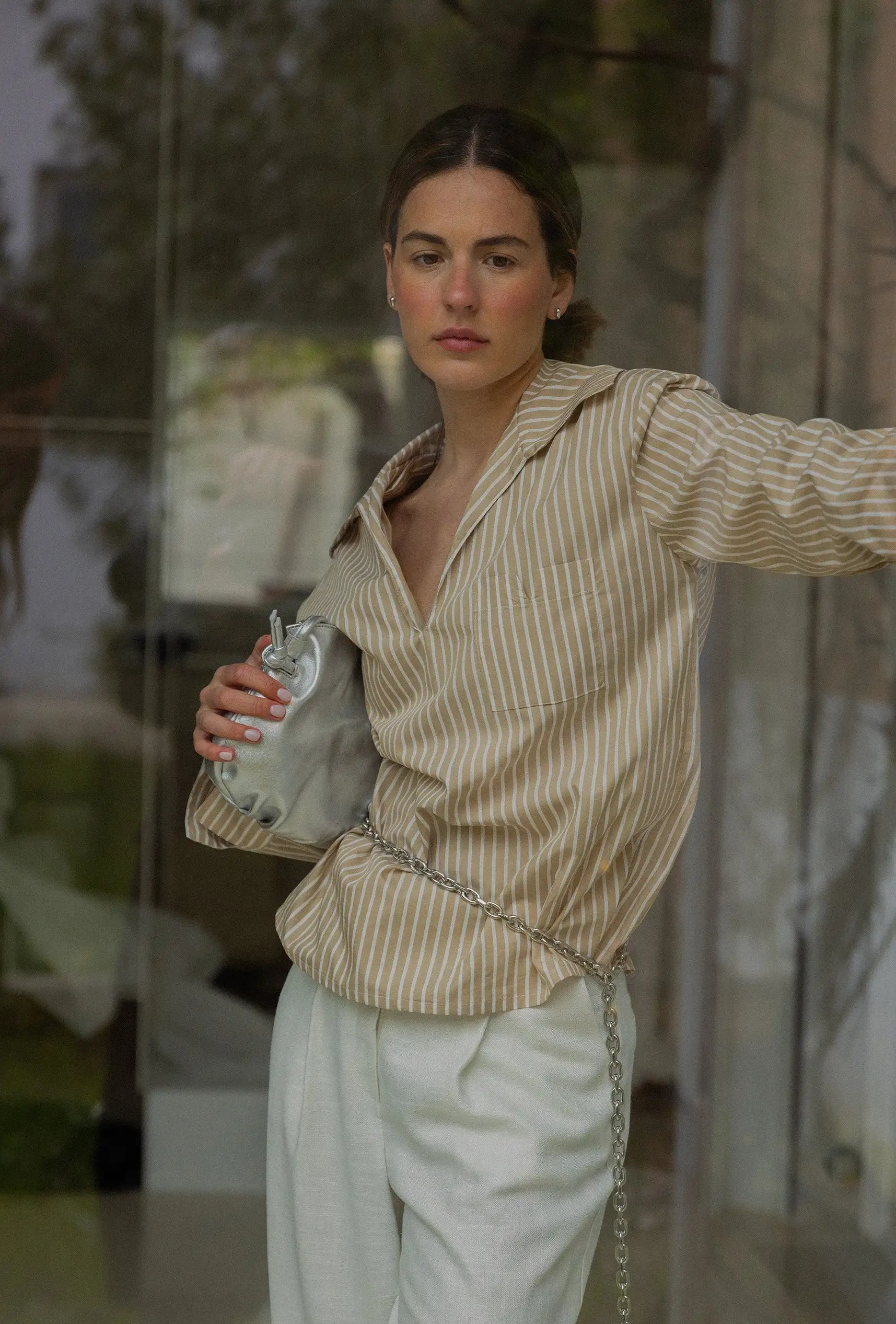 Wrap Up Shirt Camel - Imagen 5
