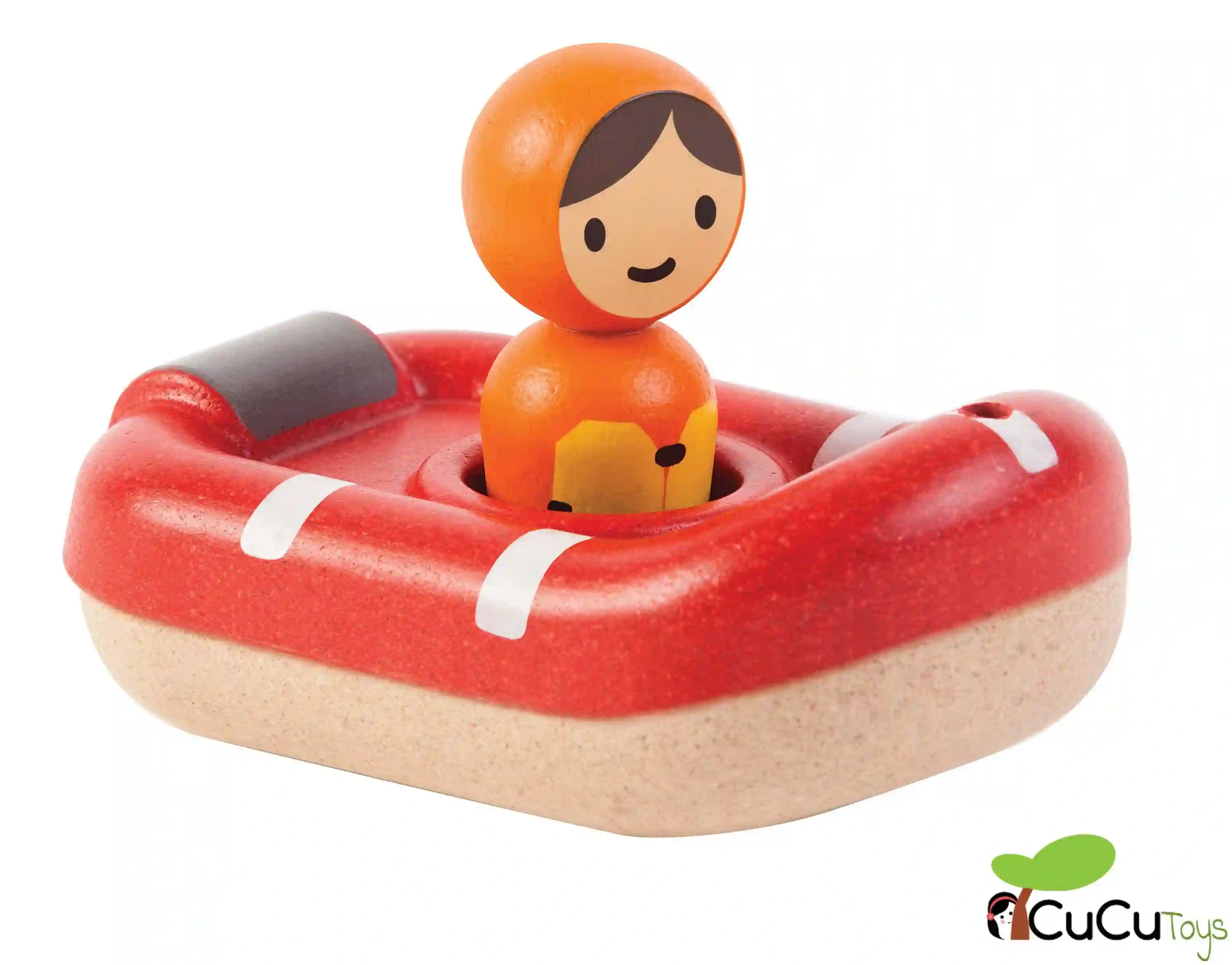 PlanToys - Lancha Guardacostas, juguete de baño