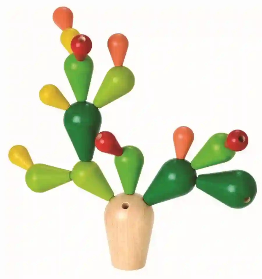 Plantoys - juego apilable y de equilibrio, diseño Cactus
