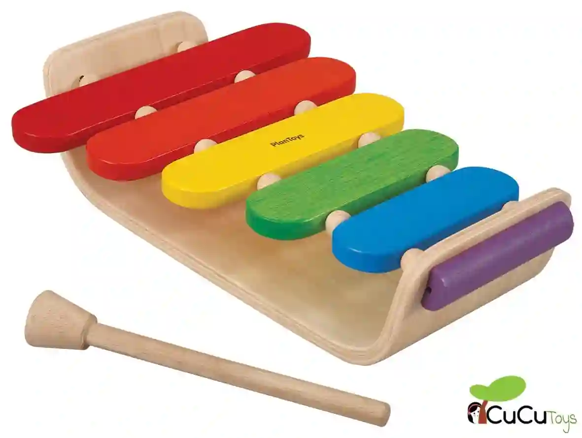 Plantoys - Xilófono de madera, juguete musical
