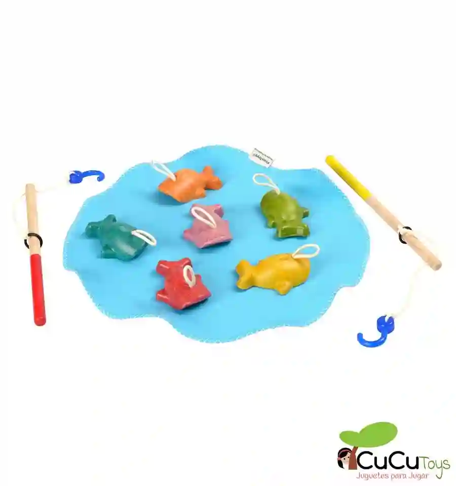 Plantoys - Juego de pesca, juguete de madera