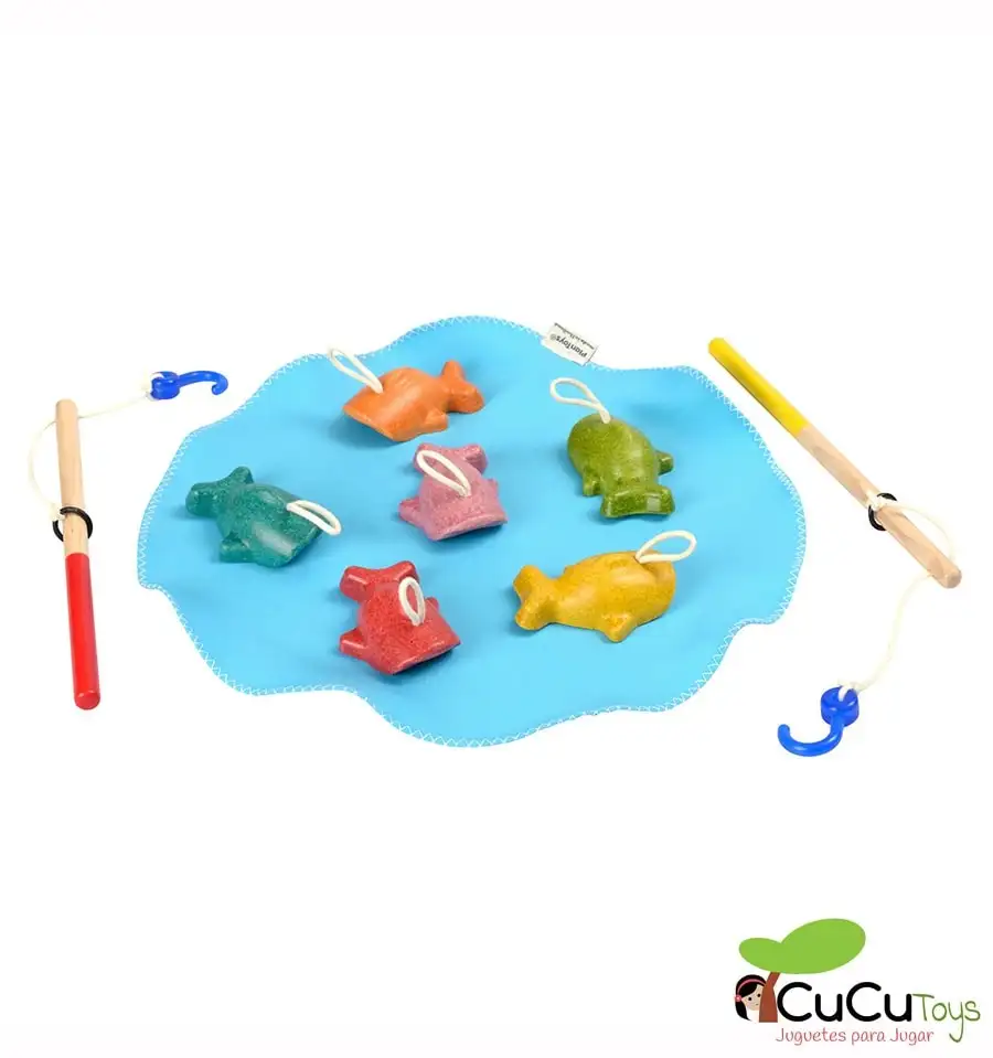 Plantoys - Juego de pesca, juguete de madera