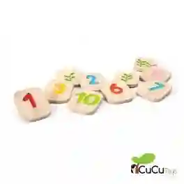 Plantoys - Números en Braille del 1 al 10, juguete educativo