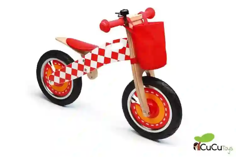 Scratch - Bicicleta de equilibrio, Cuadros rojos