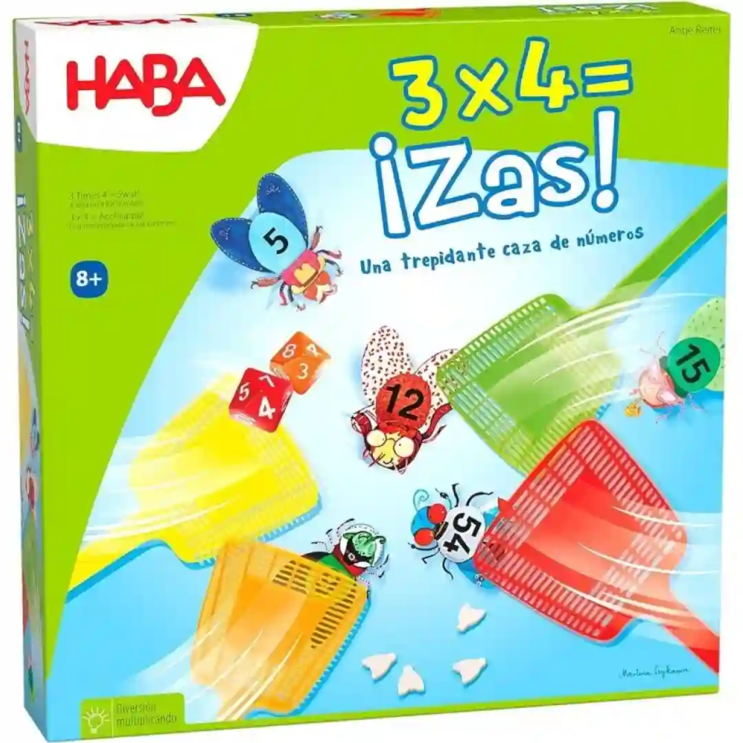 HABA - 3 x 4  ¡Zas!, juego de mesa
