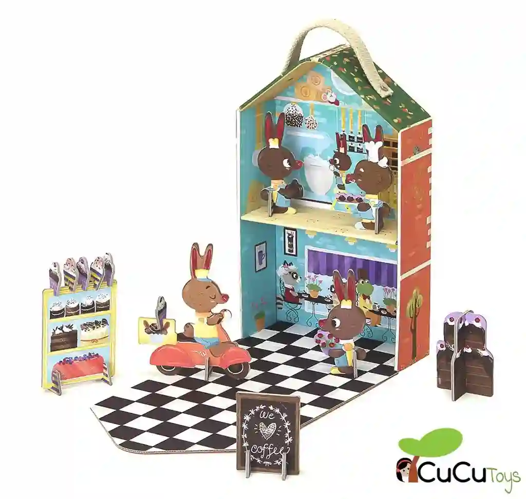Krooom - Pastelería Playset Bunny, juguete ecológico