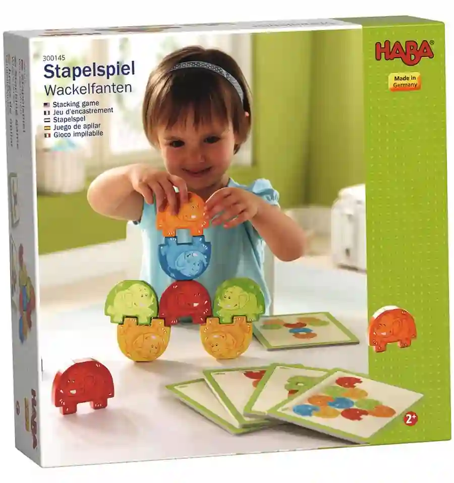 Haba - juego de apilar Tambalefantes, de madera