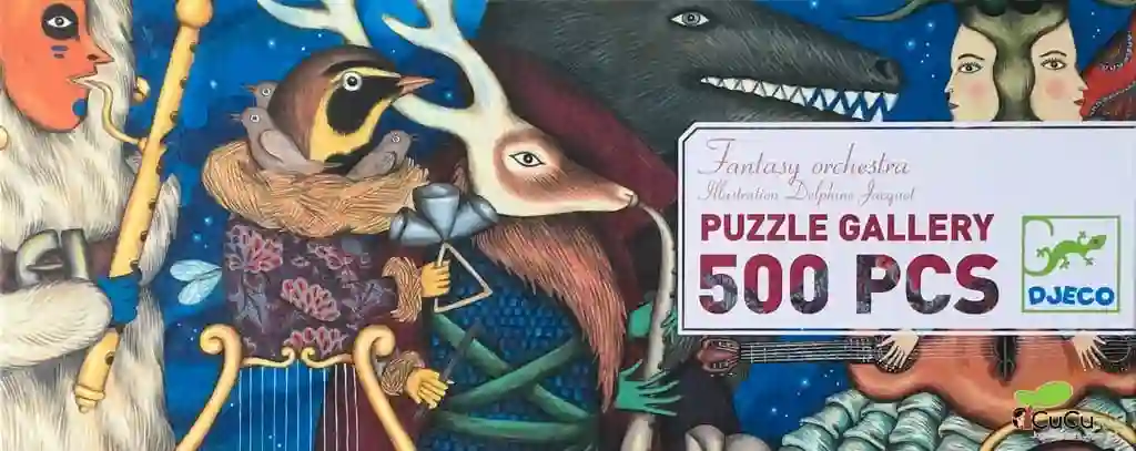 Djeco - Orquesta fantasía, puzzle de galería 500 pz