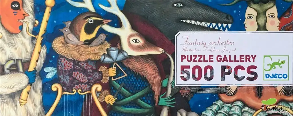 Djeco - Orquesta fantasía, puzzle de galería 500 pz