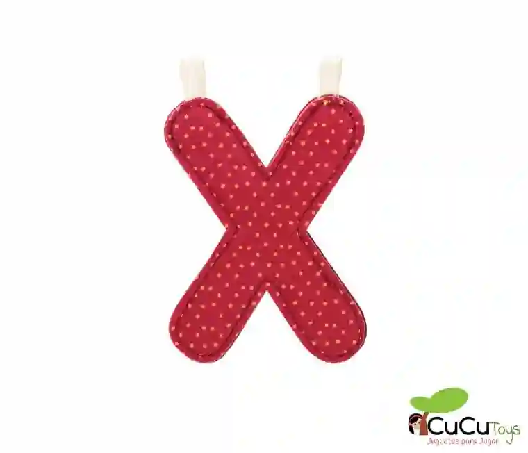 Lilliputiens - Letter X of the alphabet, fabric
