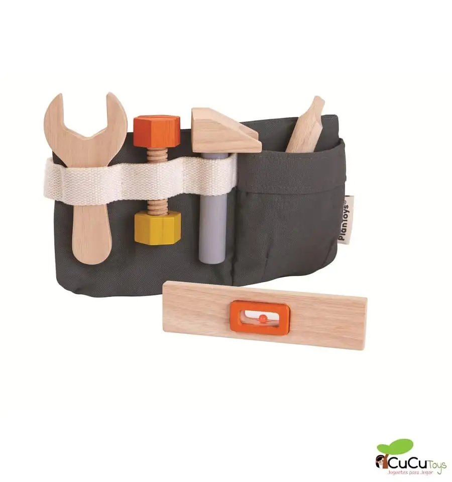 Plantoys - Cinturón de herramientas de madera