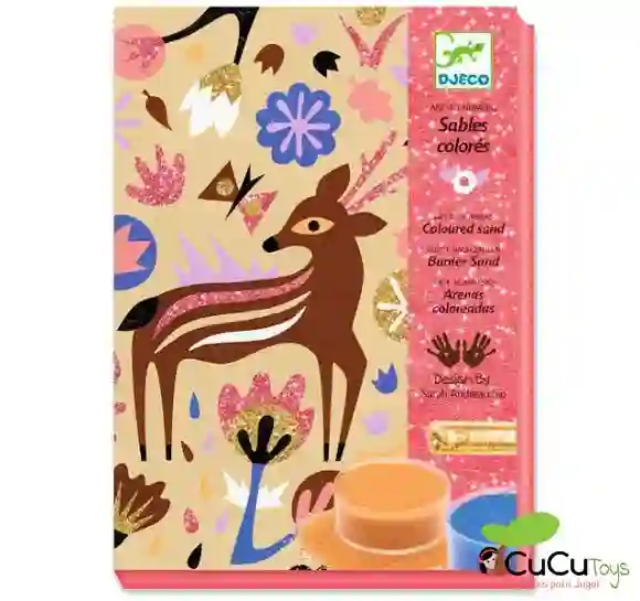 Djeco - Arenas de Color Maravillas de los bosques, juego creativo