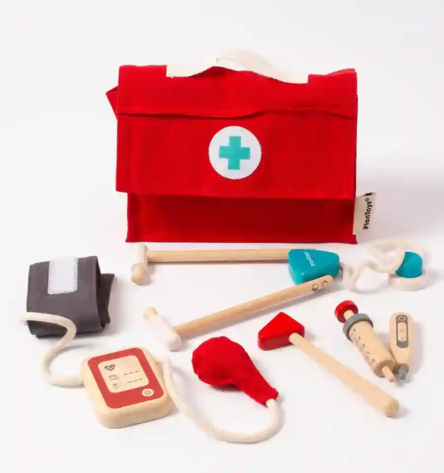 Plantoys - Doctor Set, juguete de madera