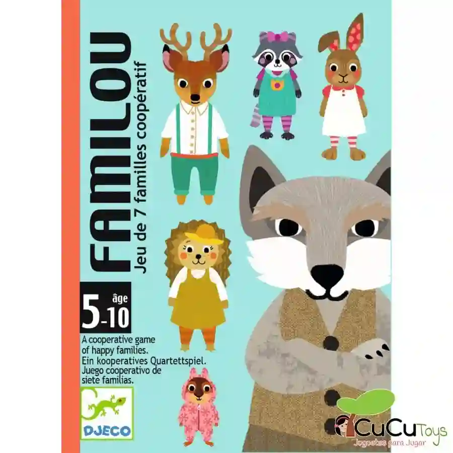 Djeco - Cartas Familou, juego cooperativo