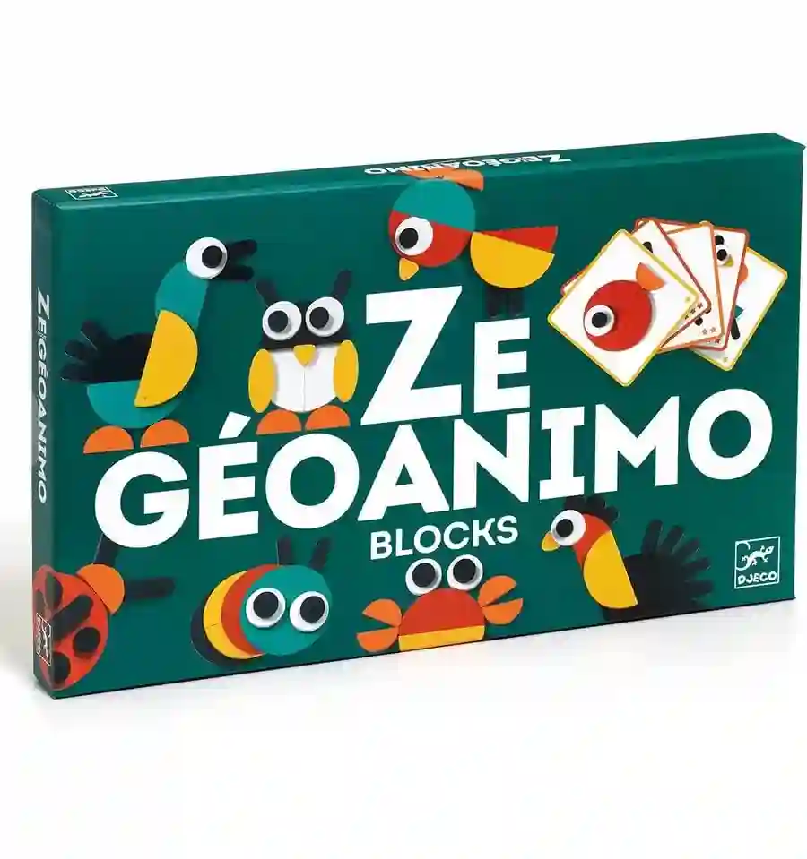 Djeco - Ze Geoanimo Blocks, juego educativo